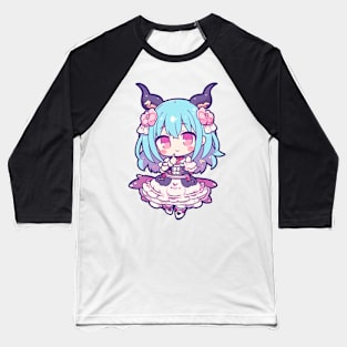 Cute chibi demon Baseball T-Shirt